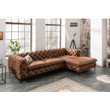 INVICTA Design sarok ülőgarnitúra Rococo 275 cm antik barna - jobbos kivitel bútor