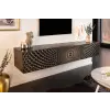 INVICTA Design TV asztal Eclipse 160cm fekete-arany mangófa