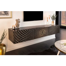 INVICTA Design TV asztal Eclipse 160cm fekete-arany mangófa bútor