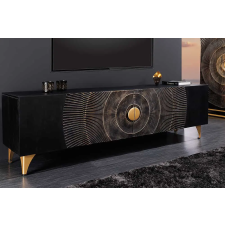 INVICTA Design TV asztal Venetia 180 cm fekete-arany mangófa bútor