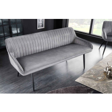 INVICTA Design ülőpad Esmeralda 160 cm ezüstszürke bársony bútor