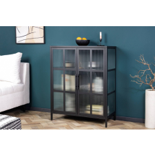 INVICTA Design vitrin Damaris 102 cm fekete bútor