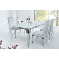 INVICTA Étkezőasztal Rococo 180 cm fehér / ezüst bútor