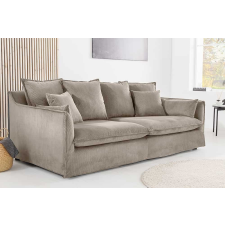 INVICTA Stílusos 3 személyes ülőgarnitúra Eden 200 cm szürkés bézs kordbársony bútor