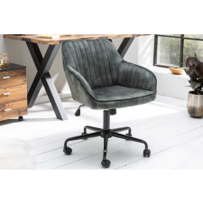 INVICTA Stílusos irodai szék Esmeralda zöld bársony bútor