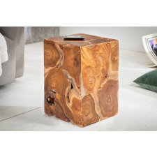 INVICTA Stílusos oldalsó asztal Junk 30 cm tíkfa bútor