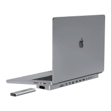 INVZI USB-C docking station / Hub for MacBook Pro 13&quot; / 14&quot; INVZI MagHub 12in2 with SSD tray (gray) hub és switch