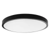  IP44 mennyezeti LED lámpatest - kör (18W/1830lm) hideg fehér, fekete (250 mm), Samsung chip