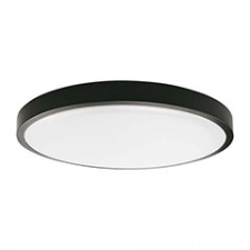IP44 mennyezeti LED lámpatest - kör (24W) természetes fehér, fekete (295 mm) világítás