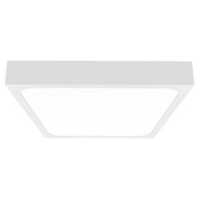  IP44 mennyezeti LED lámpatest - négyzet (18W) természetes fehér, fehér (225 mm) világítás