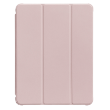  iPad Pro 11 (2021) Tablettok - pink smart case, átlátszó hátlappal, ceruza tartóval tablet tok