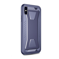 IPAKY Phantom Apple iPhone X / XS Szilikon Védőtok - Sötétkék rombusz mintás tok és táska