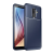 IPAKY Samsung Galaxy A6+ (2018) SM-A605F szilikon telefonvédő (karbon minta) kék
