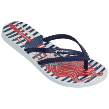Ipanema Bossa Print Kids gyerek papucs - fehér/kék gyerek papucs, mamusz