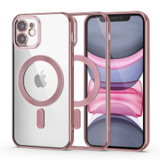  iPhone 11 Telefontok - Tech- Protect MagShine - MagSafe kompatibilis rosegold / átlátszó szilikon tok tok és táska