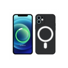  iPhone 13 mágneses szilikon tok, Fekete tok és táska