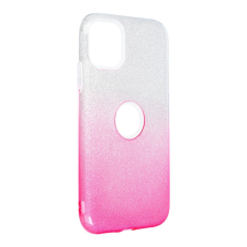 iPhone 13 Pro Max (6,7&quot;) pink-ezüst csillámos szilikon tok tok és táska