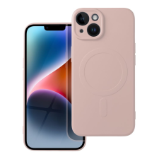  iPhone 14 Telefontok - MagSafe kompatibilis pink szilikon tok tok és táska