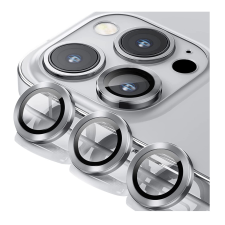  iPhone 15 Pro - Metal - üveg, kameralencse védőkeret mobiltelefon kellék