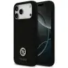  iPhone 17 Pro Max Guess Szilikon Logó Strassz 4G MagSafe tok fekete