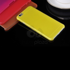 Iphone 6 szilikon tok - matt sárga tok és táska