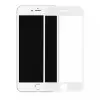  iPhone 7 / 8 / SE 2020 / SE 2022 üvegfólia, tempered glass, előlapi, 9D, edzett, hajlított, fehér ke