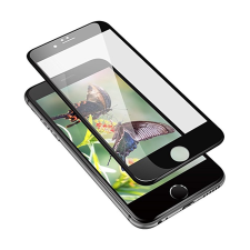  iPhone 7 / 8 Üvegfólia - 5D full glue, kemény tokbarát fólia fekete kerettel mobiltelefon kellék
