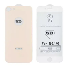  iPhone 8 üvegfólia, tempered glass, előlapi +hátlapi, 5D, edzett, hajlított, rose gold mobiltelefon kellék