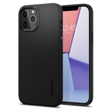 iPhone Telefontok iPhone 12 Pro - SPIGEN Thin Fit - fekete hátlap tok tok és táska