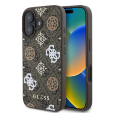 iPhone Telefontok iPhone 16 - Guess 4G Peony - MagSafe kompatibilis barna hátlap tok tok és táska