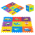 Iplay Mata piankowa dla dzieci pojazdy puzzle 9 elemów 86x86cm iplay