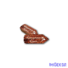  Iránymutató nyíl 5db/csomag 6x2,5cm - Rénszarvas Rancs dekorációs kellék