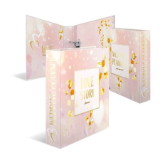  Iratrendező Herma A/4 60 mm gerinccel Esküvői Love Story mappa