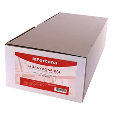 Iratspirál műanyag FORTUNA 10mm 41-55 lap fehér 100/dob spirálozó gép