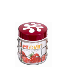 IRIS 135901-000 Üveg Fűszertartó 1000ml - Piros / Lila / Zöld (135901-000) konyhai eszköz