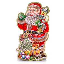  Iris 3D Mikulás mintás/25x45cm karton dekoráció karácsonyi dekoráció