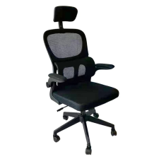 IRIS Arcadia ergonómikus szövet-hálós irodai forgószék fej és háttámasszal fekete forgószék