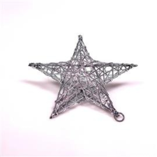 IRIS Csillag alakú 15cm/ezüst színű festett fém dekoráció (IRIS_190-02) világítás