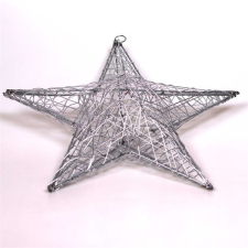 IRIS Csillag alakú 40cm/ezüst színû festett fém dekoráció dekoráció