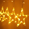 IRIS Csillag alakú fix fényű/2,5m/meleg fehér/12db LED-es USB-s fénydekoráció