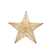 IRIS Csillag Dekoráció 52cm - Arany (190-09) party kellék