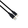 IRIS CX-147 USB-A apa - USB-C apa 3.1 Adat és töltőkábel - Fekete (2m) (CX-147)