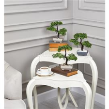 IRIS E5660 BONSAI dekoráció művirággal cserépben 10x22cm (IRIS_E5660) dekorációs kellék