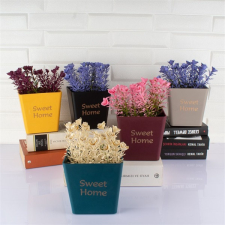  IRIS E5661 SWEET HOME dekoráció művirággal cserépben 10x16cm party kellék