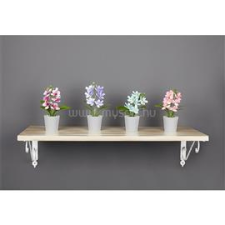 IRIS E5679 ORCHIDEA dekoráció művirággal cserépben 6x17cm (IRIS_E5679) dekorációs kellék