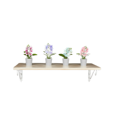 IRIS E5679 Orchidea dekoráció művirággal cserépben 6x17cm - Többféle (E5679) dekoráció