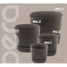IRIS G-436 PERA SQUARE virágcserép 600ml 106x106x96mm kerti tárolás