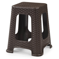 IRIS GF-400BR Star barna rattan zsámoly 35x35x46cm kerti bútor