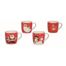 IRIS Karácsonyi 8,5cm hóemberes kerámia bögre (IRIS_55668) bögrék, csészék