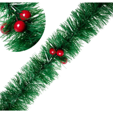 IRIS Karácsonyi Bogyós boa Dekoráció 7cm x 2m - Zöld (445146) party kellék